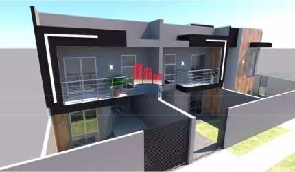 Belíssimos sobrados no Sitio Cercado, com 80.00m² melhor localização do bairro.