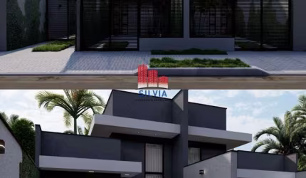Lindo sobrados novos, com 3 quartos e 81m² melhor localização do Sitio Cercado - PR