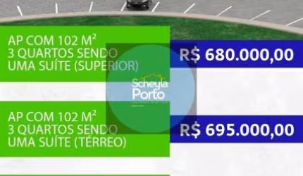 Apartamento de luxo em Coroa Vermelha - Santa Cruz Cabrália com 118m², 1 dormitório, 2 suítes e 1 banheiro, por R$ 795.000 para venda e locação.