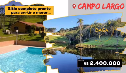 SÍTIO À VENDA EM CAMPO LARGO - PR