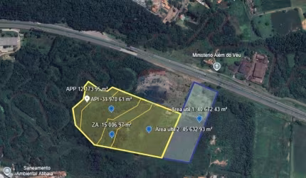 Terreno a venda em Atibaia/SP as margem da Rodovia Dom Pedro I com 144 mil m² de área total.