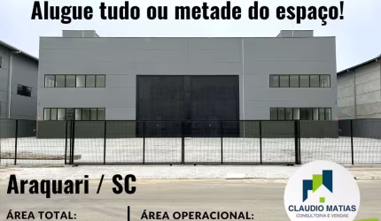 Galpão Industrial em Araquari para Locação