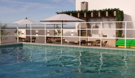 APARTAMENTO - 56 m² - 02 DORMITÓRIOS - SUITE - VARANDA LAZER