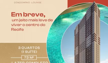 Lançamento 3 quartos no coração da Boa vista