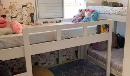 apartamento 70m com dois dormitórios e uma vaga em s