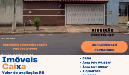 Casa para Venda em Ribeirão Preto, Jardim Florestan Fernandes, 2 dormitórios, 2 banheiros, 2 vagas