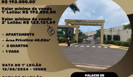 Apartamento para Venda em Ribeirão Preto, Reserva Real, 2 dormitórios, 1 banheiro, 1 vaga