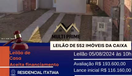 Casa para Venda em São Carlos, Conjunto Habitacional Residencial Itatiaia, 2 dormitórios, 1 banheiro, 1 vaga