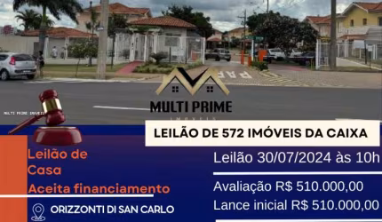 Casa para Venda em São Carlos, Parque Santa Felícia Jardim, 3 dormitórios, 2 banheiros, 1 vaga