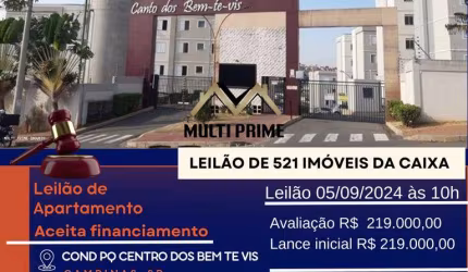 Apartamento para Venda em Campinas, Loteamento Residencial Parque dos Cantos, 2 dormitórios, 1 banheiro, 1 vaga