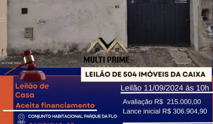 Casa para Venda em Campinas, Conjunto Habitacional Parque da Floresta