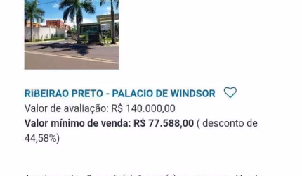 Apartamento para Venda em Ribeirão Preto, Recreio Anhangüera, 2 dormitórios, 1 banheiro, 1 vaga