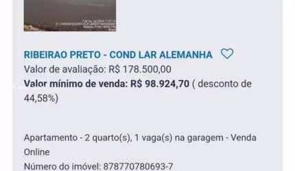 Apartamento para Venda em Ribeirão Preto, Jardim Doutor Paulo Gomes Romeo, 2 dormitórios, 1 banheiro, 1 vaga