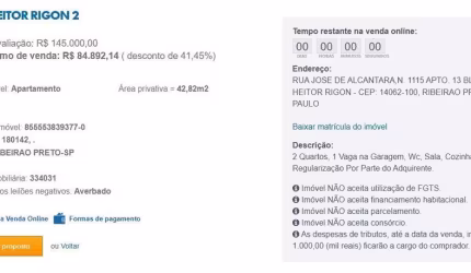 Apartamento para Venda em Ribeirão Preto, Jardim Heitor Rigon, 2 dormitórios, 1 banheiro, 1 vaga