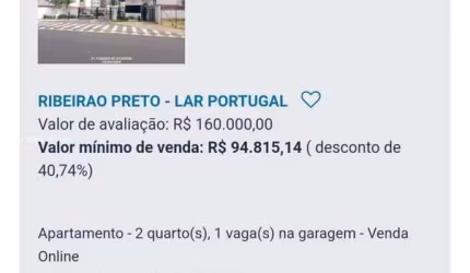 Apartamento para Venda em Ribeirão Preto, Ipiranga, 2 dormitórios, 1 banheiro, 1 vaga