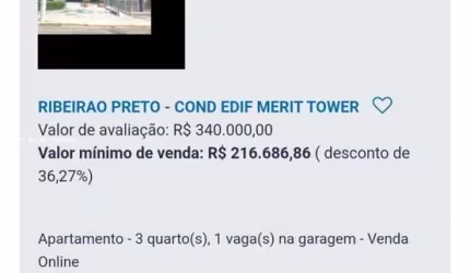 Apartamento para Venda em Ribeirão Preto, Centro, 3 dormitórios, 1 banheiro, 1 vaga