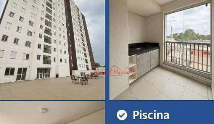 Apartamento com 2 dormitórios para alugar, 58 m² por R$ 3.648,36/mês - Fatto Arujá - Arujá/SP