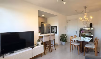 APARTAMENTO MOBILIADO 2 DORMITÓRIOS TRANSFORMADO EM 1 DORMITÓRIO, JUNTO AO MENIN