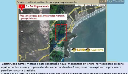 ÁREA BERTIOGA 700.000 M² EXCELENTE PARA MARINA OU COMPLEXO HOTELEIRO