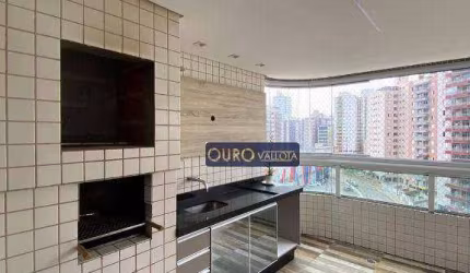 APARTAMENTO NA PRAIA GRANDE COM VARANDA GOURMET, 4 DORMITÓRIOS E HÁ 30 METROS DA PRAIA.