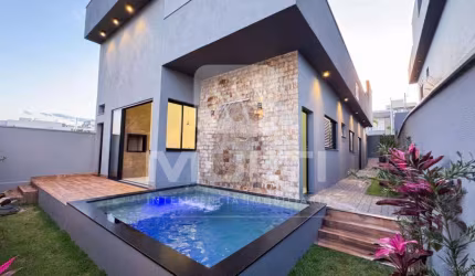 Casa em condomínio fechado com 3 quartos à venda no Terras Alpha Uberlândia, Uberlândia  por R$ 1.380.000