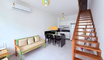 Casa em Condomínio  em Juquehy, São Sebastião-SP: 2 Quartos, 1 Suíte, 2 Salas, 2 Banheiros, 1 Vaga, 90m². Venha Conferir!