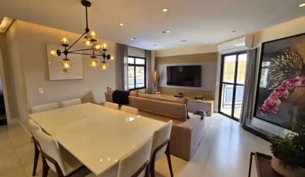 MARAVILHOSO apartamento no Ed. SAINT PAUL Vila Oliveira com 122 m² MOBILIADO EQUIPADO e DECORADO