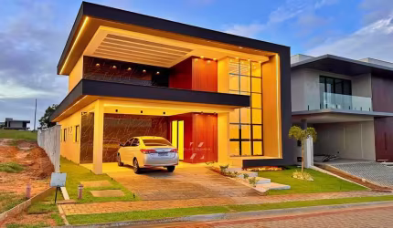 Luxuosa casa no Condomínio Yby Natureza, 3 suítes, piscina