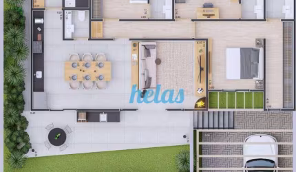 Casa com 3 dormitórios à venda, 131 m² por R$ 1.003.488,00 - Condomínio Vila da Montanha - Atibaia/SP