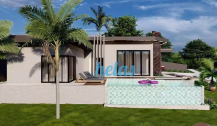 CASA  TÉRREA COM  204m² À VENDA POR R$ 1.900.000,00 NO CONDOMÍNIO SHAMBALA 3 - ATIBAIA/SP
