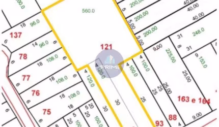 Terreno a venda no Bairro Campestre em Santo André, com 616m².
