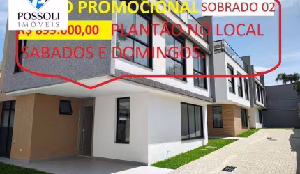 Sobrado com 3 dormitórios à venda, 160 m² por R$ 899.000,00 - São Lourenço - Curitiba/PR