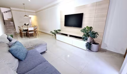 Deslumbrante sobrado para venda com 3 quartos, sendo 3 suítes, 144m²
