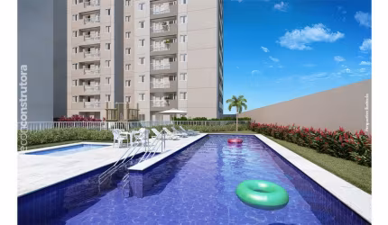 Apartamentos de 2 dormitórios Varanda e vaga de garagem