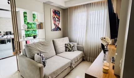 Apartamento 2 dormitórios mobiliado, Rios Miguel yunes