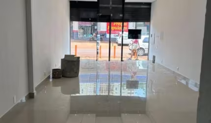 Salão comercial de 100 m² com mezanino para alugar na Rua São Sebastião, Zona Central de Ribeirão Preto