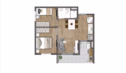Apartamento com 2 quartos à venda em Vila Do Castelo - SP