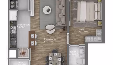 Apartamento em Avenida Central - Gramado RS