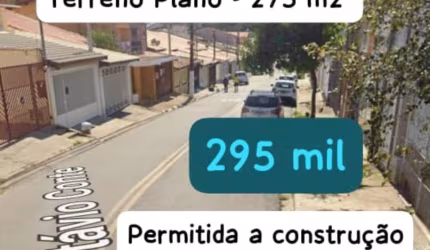Jd. Califórnia (Santa Luzia) Terreno Plano com 275 m2 (pode construir 2 casas)