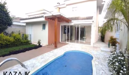 Alugar/alugo: Casa para locação com 3 dormitórios, gourmet, piscina, 4 vagas no condomínio de alto padrão Reserva da Serra, Jundiaí