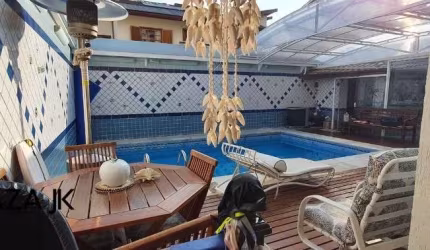 Comprar/ vendo: Casa térrea a venda no condomínio Jardim Santa Teresa, Jundiaí com 3 dormitórios  (2 suítes), churrasqueira, pisicina, 2 vagas