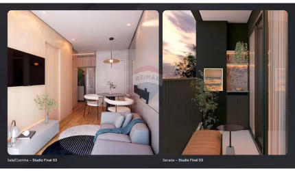 Loft para venda em Portão de 44.00m² com 1 Quarto e 1 Garagem