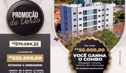 Apartamento para venda em Vila Gardênia de 134.00m² com 2 Quartos e 1 Suite