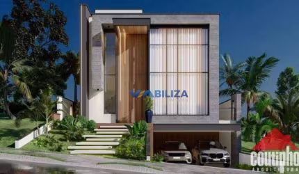Sobrado para venda em Residencial Real Park de 294.00m² com 4 Quartos, 4 Suites e 2 Garagens