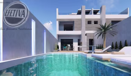 Sobrado para venda em Guaratuba de 177.00m² com 3 Quartos, 3 Suites e 2 Garagens