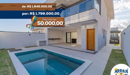 Casa de Condomínio para venda em Loteamento Reserva Ermida de 257.00m² com 3 Quartos, 3 Suites e 4 Garagens