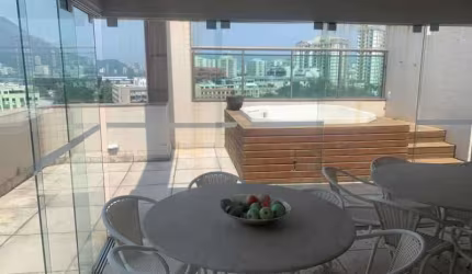 Cobertura para alugar em Leblon de 166.00m² com 3 Quartos, 3 Suites e 2 Garagens