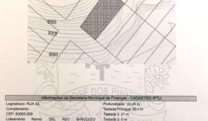 Terreno para venda em Del Rey de 1175.00m²