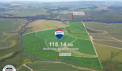 Lote / Terreno para venda em Altinópolis de 118130.00m²