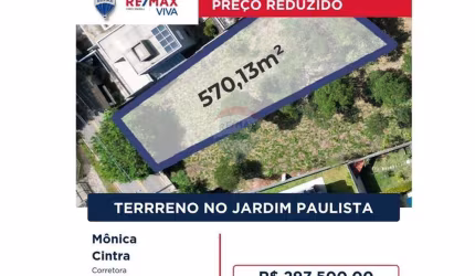 Terreno para venda em Jardim Paulista de 570.13m²